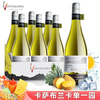 VENTISQUERO 冰川酒庄 智利原瓶干白葡萄酒750ml整箱6支 安第斯霞多丽