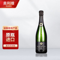 (香槟荣誉)法国香槟酒原瓶AOC天然产区干型香槟白葡萄酒 家族款单支装