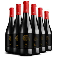 宁夏贺兰山东麓葡萄酒 类人首马瑟兰美乐干红750ml红酒整箱6支装