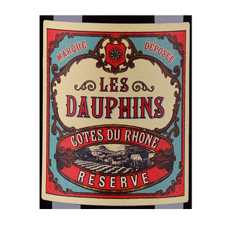 Les Dauphins 罗纳皇冠 小瓶红酒晚安葡萄酒法国原瓶进口罗纳河谷产区AOC 珍藏干红187ml*6支（含礼袋）