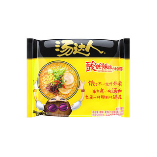 Uni-President统一 汤达人 酸酸辣辣豚骨面 袋装 泡面 方便面 130g*18袋/箱