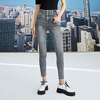 限尺码：VERO MODA 女士破洞牛仔裤 322249003J08