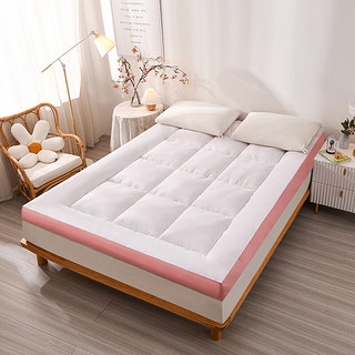 琳豆豆大豆纤维床垫床垫软垫家用褥子垫被学生宿舍单人租房地铺睡垫 立体床垫-白+绿 90*200cm8cm