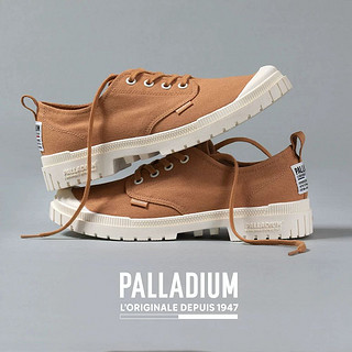 PALLADIUM 帕拉丁 旗舰店官方爸爸鞋透气黑色帆布鞋健步鞋老人鞋男