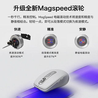 logitech 罗技 Mx Anywhere3无线蓝牙鼠标充电笔记本台式电脑粉白色高端办公