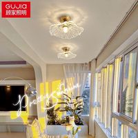 顾家 GUJIA 玻璃过道灯日式简约走廊楼梯阳台衣帽间门厅入户玄关吸顶灯具