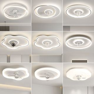 君御卧室风扇灯2023云朵吸顶灯简约现代主卧房间中山灯具大全