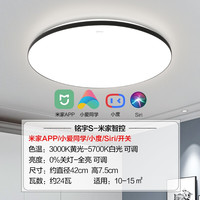 欧普（OPPLE） 欧普照明 北欧卧室灯简约现代创意led吸顶灯主卧房间灯书房灯具WS AI手机遥控调光 直径42cm