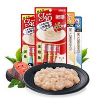 INABA 伊纳宝 妙好啾噜猫条猫零食湿粮 14g*4*6支 鲣鱼