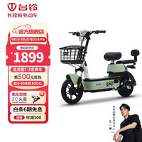 台铃电动车大麦电动自行车48V20AH新国标电瓶车60KM续航通勤接娃 韵彩绿