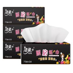 C&S 洁柔 厨房抽纸 双层 75抽*4包
