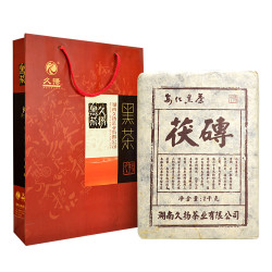 久扬 湖南安化黑茶 2010年手筑金花茯砖茶叶2kg