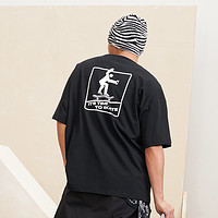 CONVERSE 匡威 官方 男滑板元素设计感短袖潮流口袋T恤10026175