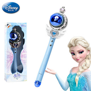 PLUS会员：Disney 迪士尼 仙女棒长魔法棒玩具女孩 儿童公主冰雪奇缘发光发声权杖生日礼物