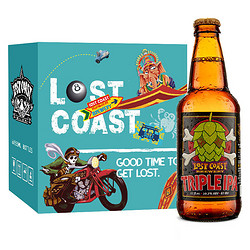 LOST COAST 迷失海岸 海鲸三倍IPA啤酒 355ml*6瓶