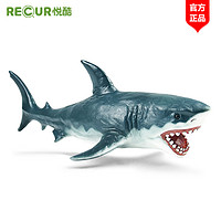 RECUR 悦酷 海洋动物世界鲨鱼 仿真蓝鲸白海豚海豹虎鲸儿童模型玩具男孩
