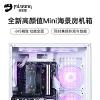 MLOONG 名龙堂 i5 12490F/RTX4060Ti名龙堂便携台式整机DIY电脑组装游戏直播主机