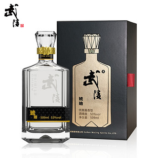 武陵酒 新品武陵酒琥珀升级版509ml*6瓶整箱53度酱香型高度白酒 支持定制