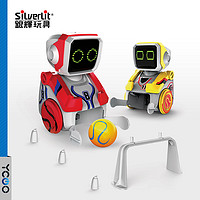 Silverlit 银辉 踢球机器人电动遥控双人足球竞技对战互动游戏男孩送礼大套装