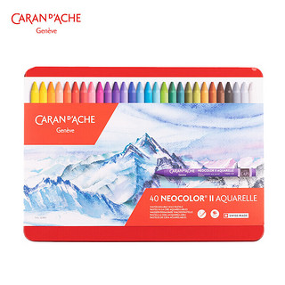 CARAN D'ACHE 凯兰帝 7500340 水溶性重彩油画棒 40色