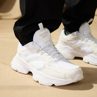 Reebok锐步男女BRIDGE 4复古百搭泡芙运动休闲老爹鞋跑步鞋 41 GW8946(建议拍小1.5码)/粉白/蓝