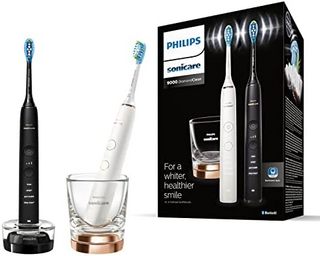 PHILIPS 飞利浦 Sonicare DiamondClean系列 HX9914/55 电动牙刷 白色 2支装