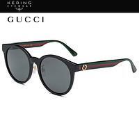 GUCCI 古驰 太阳镜墨镜女士 眼镜 灰色镜片黑色镜框GG0416SK 002