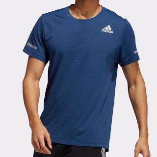 adidas 阿迪达斯 运动短袖男官网夏季圆领速干健身训练耐磨休闲短袖T恤 EB8047 深蓝色 175/92/S