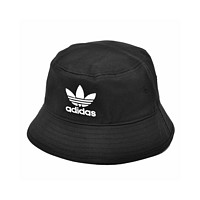 adidas 阿迪达斯 日本直邮Adidas阿迪达斯男女同款三叶草帽子黑色徽标GN4904