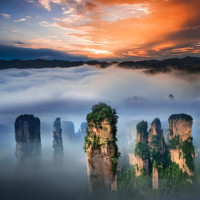 6人成团体验感佳！一次玩遍长沙+张家界！湖南长沙张家界2地5天4晚跟团游（含4晚住宿+4早3正等）