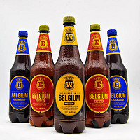 古冠 白啤酒1L*6瓶整箱装比利时进口原装浆精酿小麦啤酒黄啤黑啤