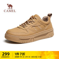 CAMEL 骆驼 男鞋2023秋季新款复古滑板鞋男厚底百搭休闲面包鞋潮流运动鞋