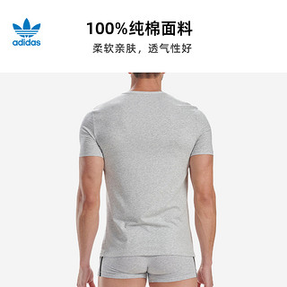 adidas/阿迪达斯男士宽松纯棉圆领短袖T恤男舒适透气打底衫2件装