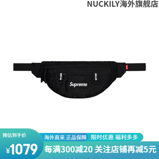 Supremesupreme 46th 19ss waist bag 斜挎包腰包男女 黑色
