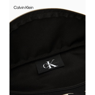 Calvin KleinCK Jeans男士时尚醒目撞色大LOGO可调节插扣拉链腰包HH3645 0 01-黑色