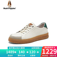 暇步士（Hush Puppies）休闲鞋男士软底旅游户外低帮板鞋B6U03CM3 白色 38