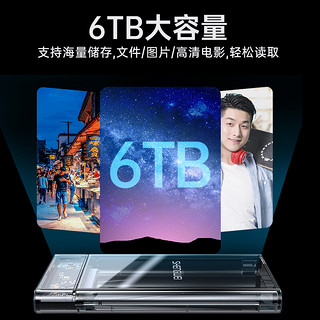 shengwei 胜为 移动硬盘盒2.5英寸USB3.0 SATA串口笔记本台式机外置机械/SSD硬盘盒子全透明 ZST1001K