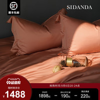 SIDANDA奥地利兰精天丝磨毛四件套秋冬纯色简约床单被套