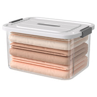 透明收纳箱家用衣服玩具收纳筐零食书本整理储物盒大容量塑料箱子