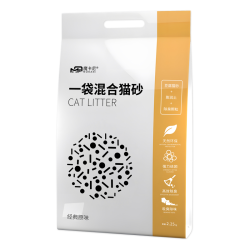 魔卡尼 混合豆腐猫砂细沙混合型除臭无尘大袋混合砂除味低尘高效