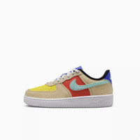 NIKE 耐克 Force 1 Lv8 1 (PS) 男童运动板鞋 DZ2807-100 沙堆白/上升翠绿/小径红/欧皮特黄 32码