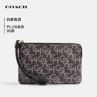 COACH 蔻驰 女士CORNER ZIP经典老花零钱包