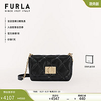 FURLA 芙拉 [新品]FURLA芙拉1927羊皮迷你女士通勤百搭单肩菱格小方包 黑色