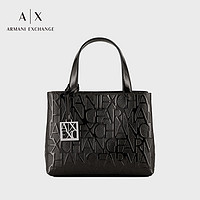 阿玛尼EMPORIO ARMANI ARMANI EXCHANGE女包23早秋AX女士经典时尚老花中号手提托特包
