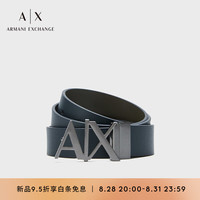 阿玛尼EMPORIO ARMANI ARMANI EXCHANGE皮带23早秋AX男士亮金徽标带头礼盒装腰带