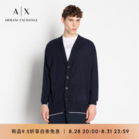 阿玛尼 EMPORIO ARMANIARMANI EXCHANGE男装23早秋AX男士V领棉质针织衫