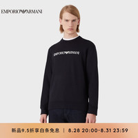阿玛尼EMPORIO ARMANI男装23早秋EA男士印花圆领潮流卫衣