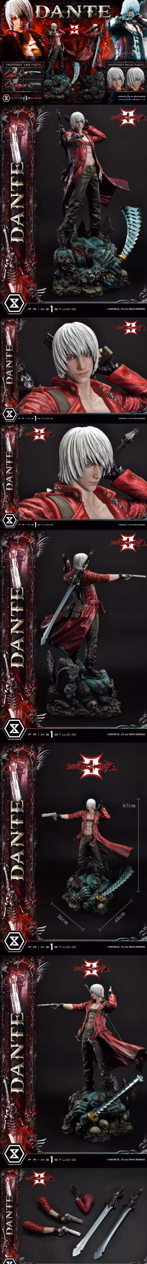 prime1studio鬼泣3但丁dante雕像gk手办