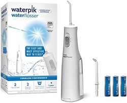 waterpik 洁碧 无线水牙线, 电池供电&旅行和家用便携式产品，ADA认可Cordless Express，白色 WF-02