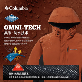 哥伦比亚 男子防水热能可拆卸夹棉内胆三合一冲锋衣夹克外套WE0900